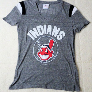 MLB Baseball Indians Jason Kipnis Gray Tee Small